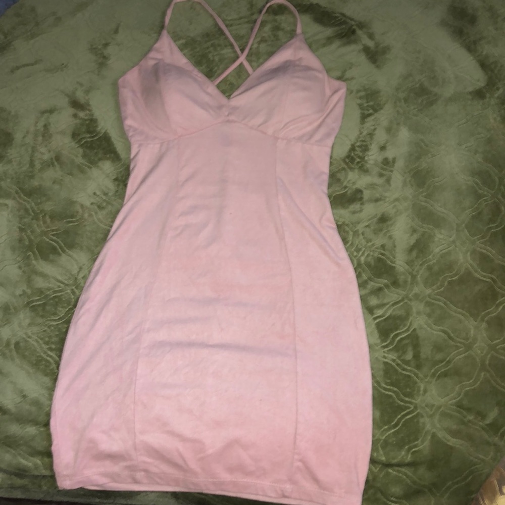 Mini pink dress